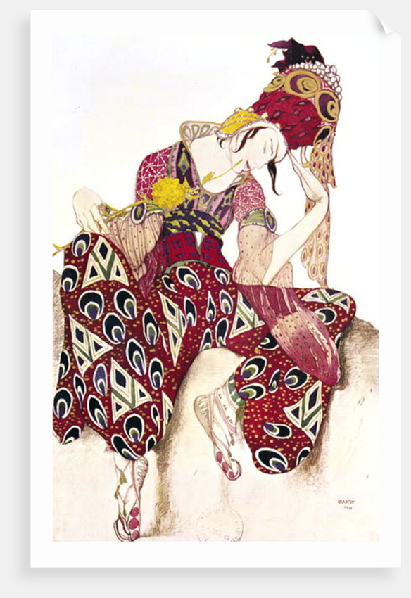 Costume design for Nijinsky in the ballet 'La Peri' by Paul Dukas, 1911 by Leon Bakst