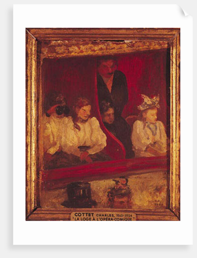 Box at the Opera-Comique, 1887 by Charles Cottet