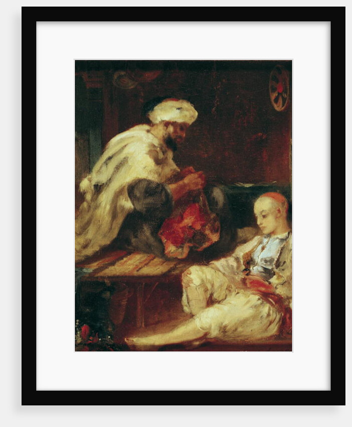 Interior of the Workshop of an Arab Tailor by Eugene Fromentin