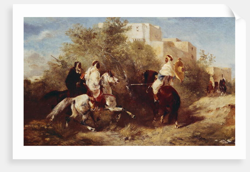 Arab Horsemen by Eugene Fromentin