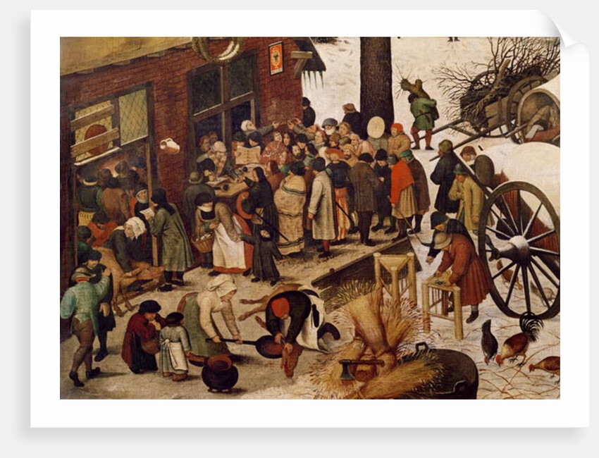 The Census at Bethlehem, 1566 by Pieter the Elder Bruegel