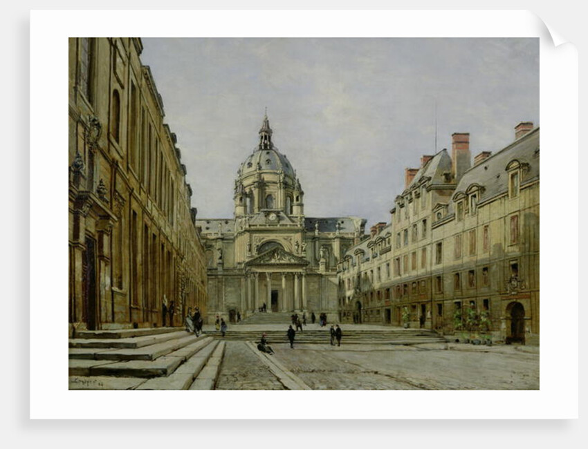 The Courtyard of the Old Sorbonne, 1886 by Emmanuel Lansyer