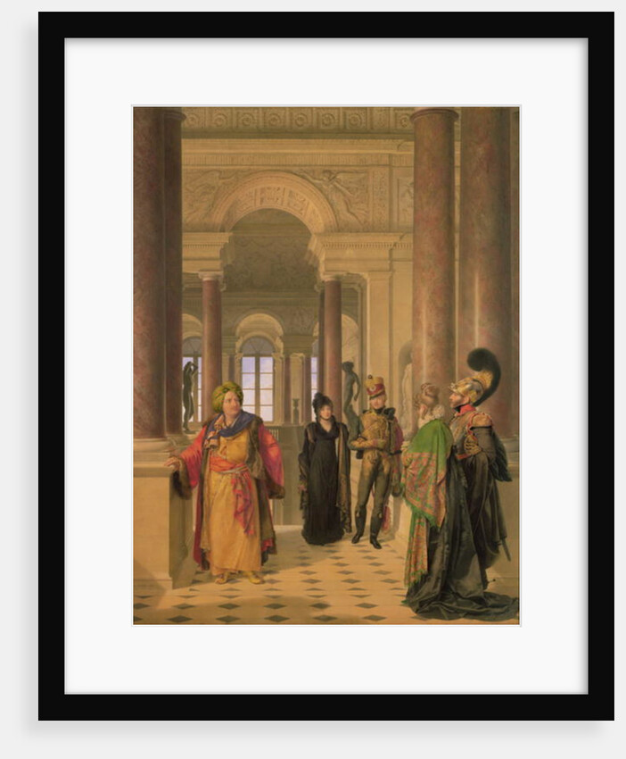 The Main Staircase of the Louvre, 1817 by Louis Eugene Gabriel Isabey