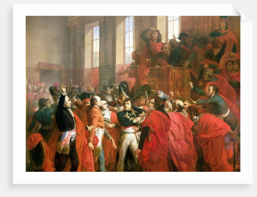 Bonaparte and the Council of Five Hundred at St. Cloud, 10th November 1799, 1840 by Francois Bouchot