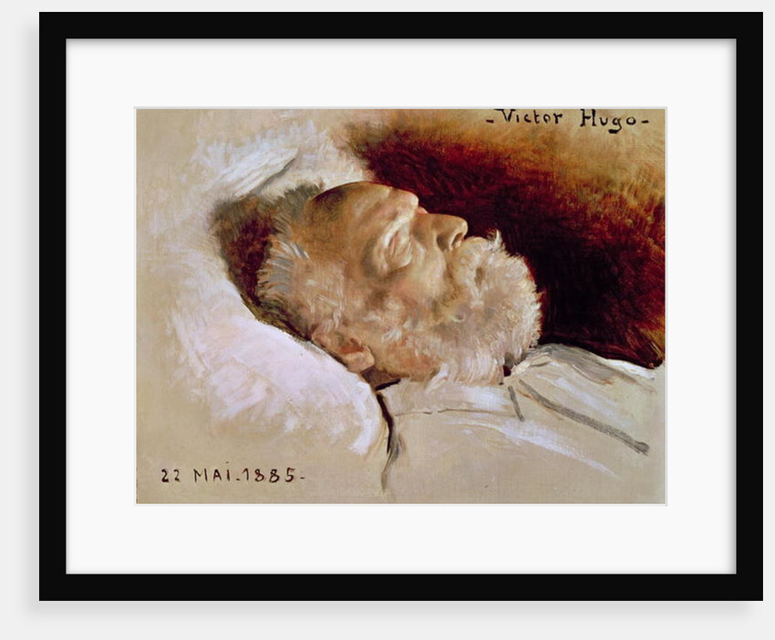 Portrait of Victor Hugo on his deathbed, 22nd May 1885 by Leon Daniel Saubes