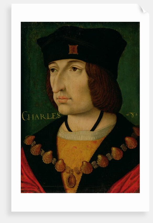 Portrait of Charles VIII King of France by Jean Bourdichon