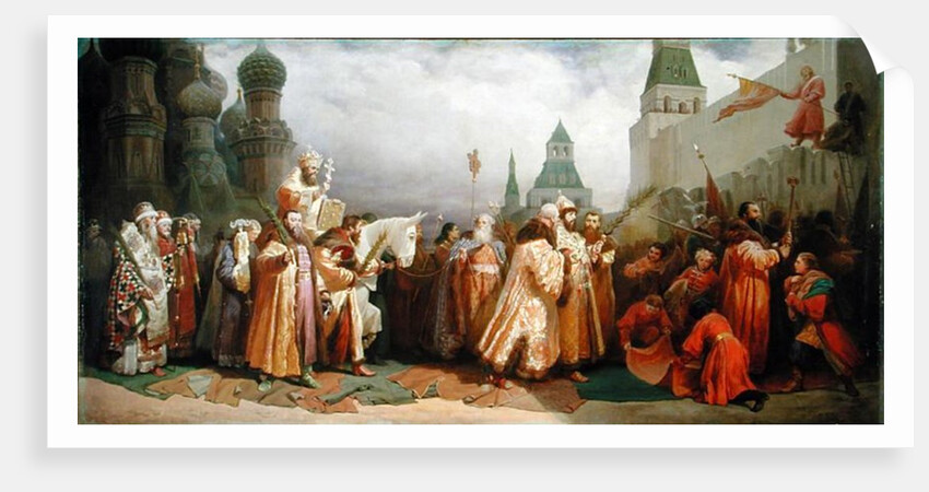 Palm Sunday Procession under the Reign of Tsar Alexis Romanov 1868 by Viatcheslav Grigorievitch Schwarz