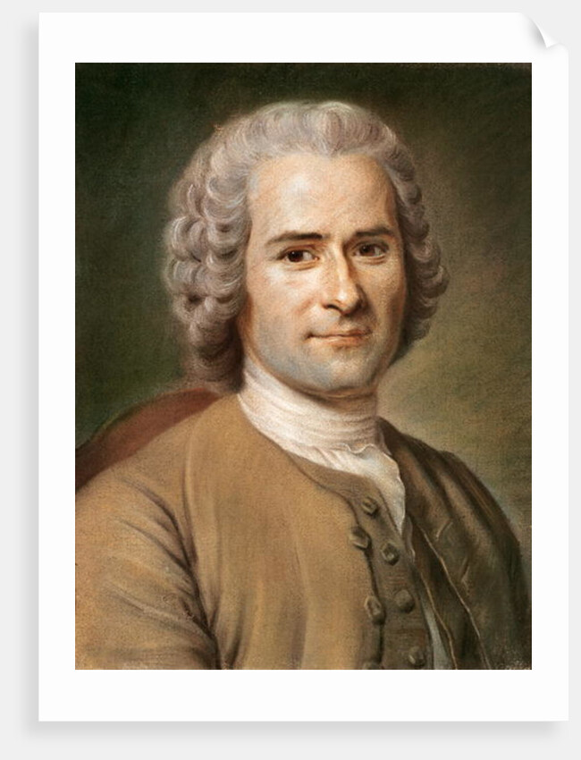 Jean-Jacques Rousseau, 1753 by Maurice Quentin de la (after) Tour