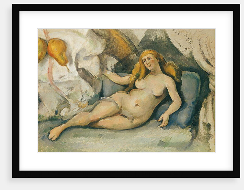 Female Nude on a Sofa by Paul Cezanne