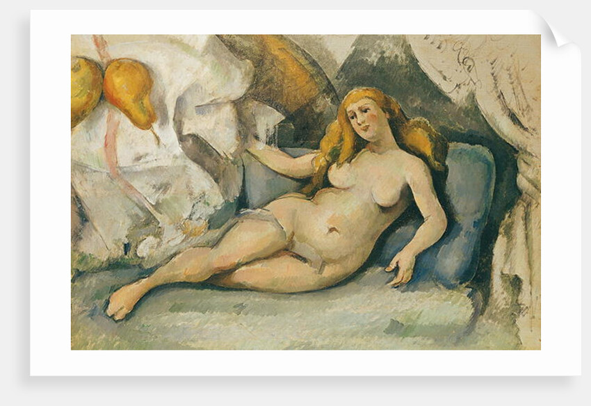 Female Nude on a Sofa by Paul Cezanne