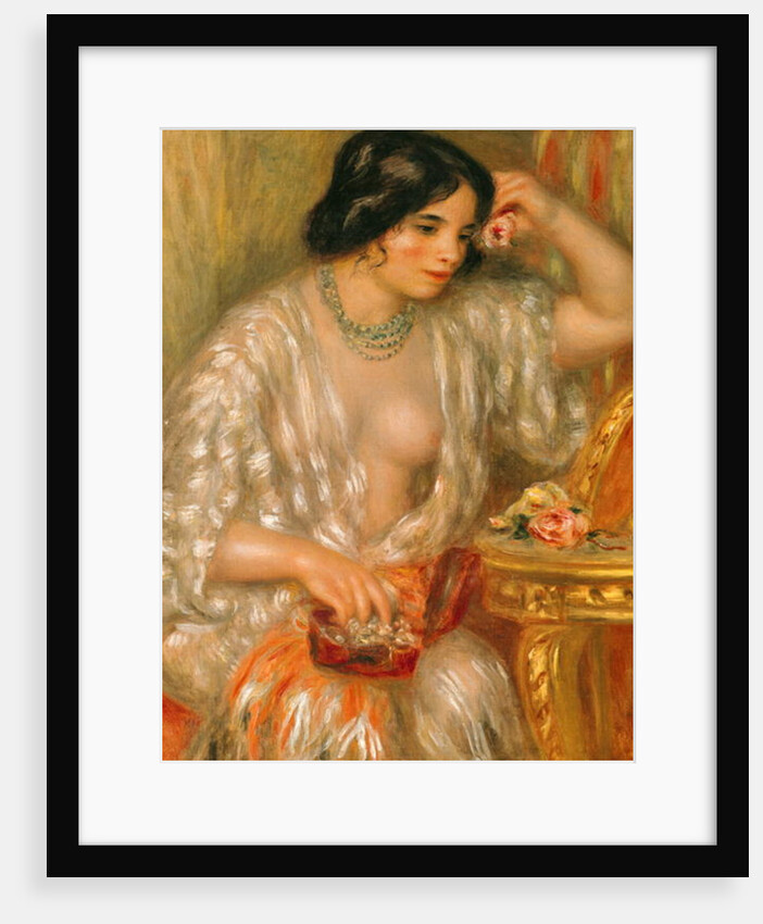 Gabrielle with Jewellery, 1910 by Pierre Auguste Renoir