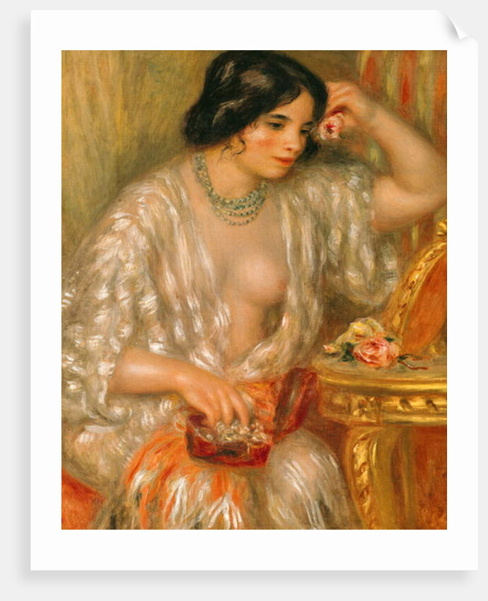 Gabrielle with Jewellery, 1910 by Pierre Auguste Renoir