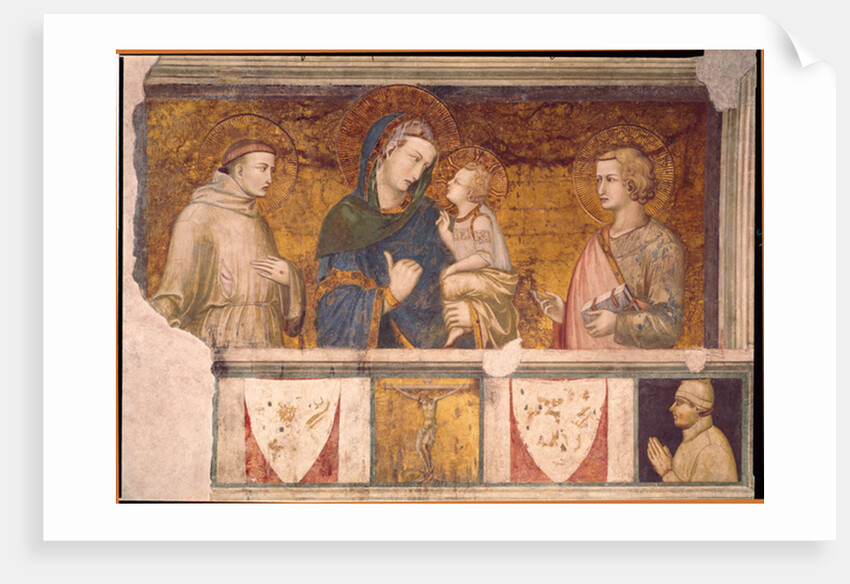 Virgin and Child with St. Francis and St. John the Evangelist by Pietro Lorenzetti