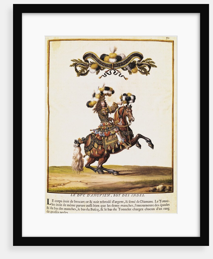 The Duke of Enghien as the King of the Indians at the Carousel Performed for Louis XIV in Front of the Tuileries, 5th June 1662 by Israel the Younger Silvestre