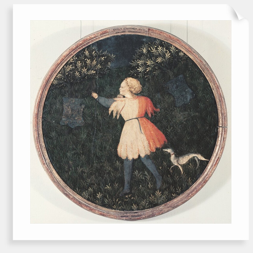 Young falconer, Florentine School by Master of the Judgement of Paris