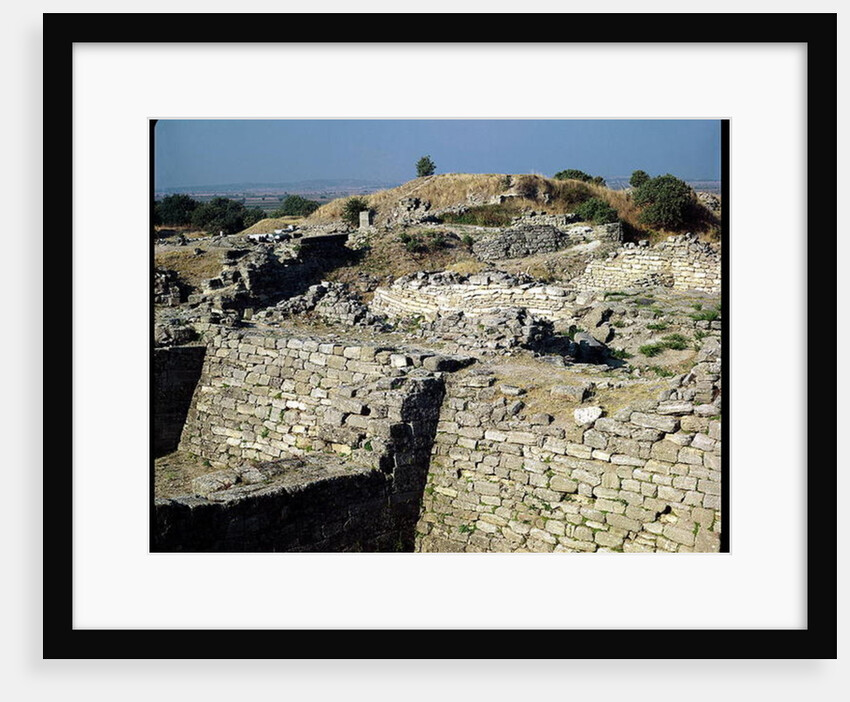 The Mound of Hissarlik, the site of the ancient city of Troy, 3000-1100 BC by Anonymous