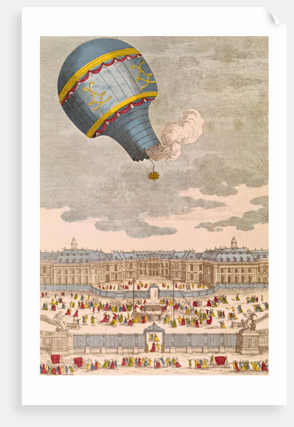 The Ballooning Experiment at the Chateau de Versailles, 19th September, 1783 by French School