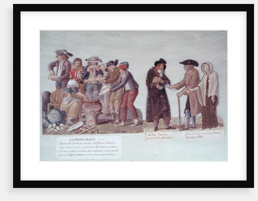 The Bread Famine and the Pawnbroker, c.1795-1796 by Lesueur Brothers