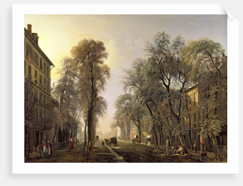 Boulevard Poissonniere in 1834 by Isidore Dagnan