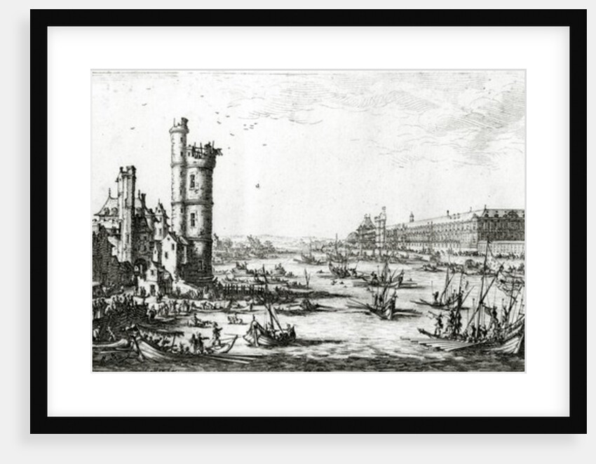 The Palais du Louvre and the Tour de Nesle by Israel the Younger Silvestre