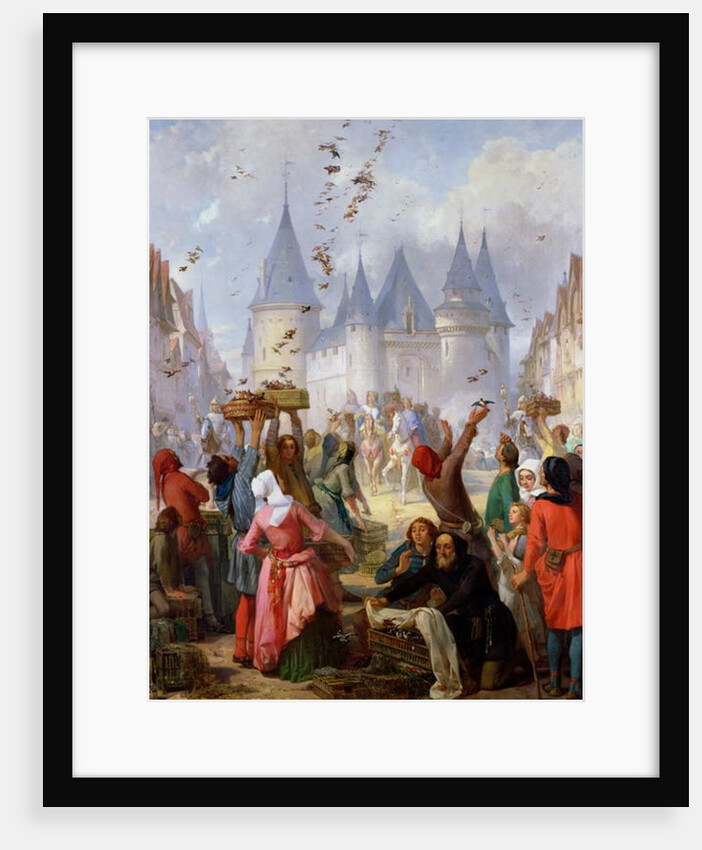 The Return of St. Louis and Blanche of Castille to Notre-Dame, Paris, before 1857 by Pierre Charles Marquis