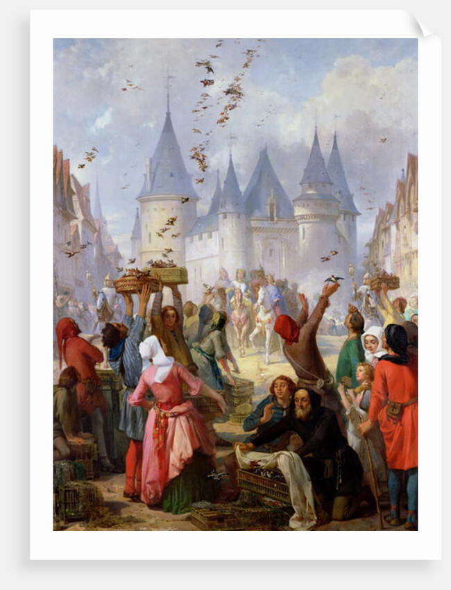 The Return of St. Louis and Blanche of Castille to Notre-Dame, Paris, before 1857 by Pierre Charles Marquis