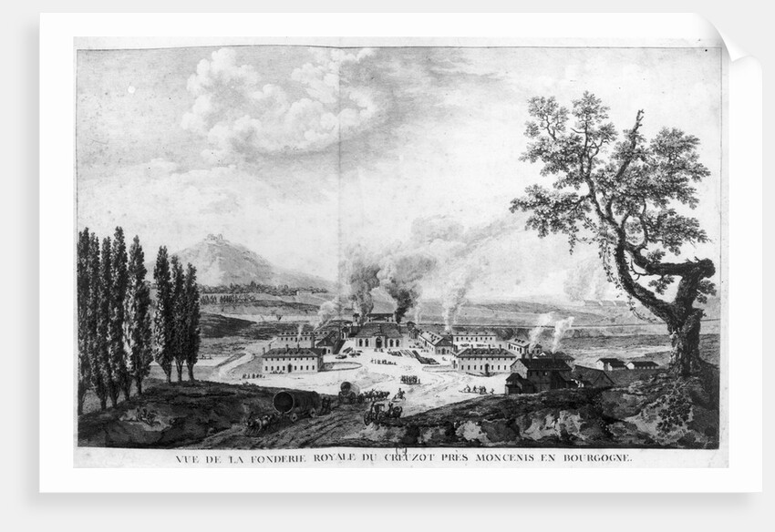Royal Foundry at Le Creusot in 1787 by French School