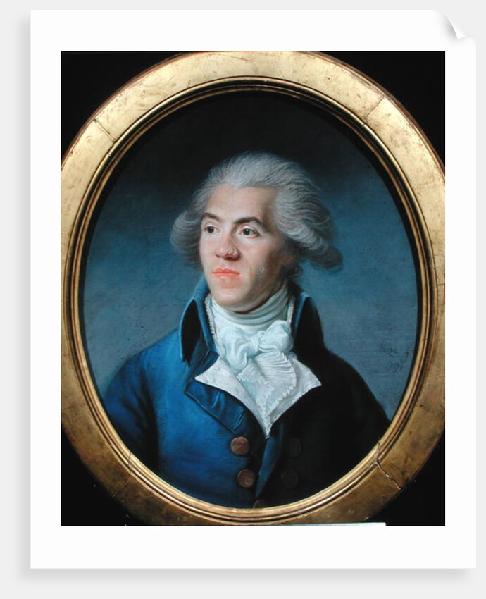 Portrait presumed to be Antoine Barnave 1791 by Joseph Boze