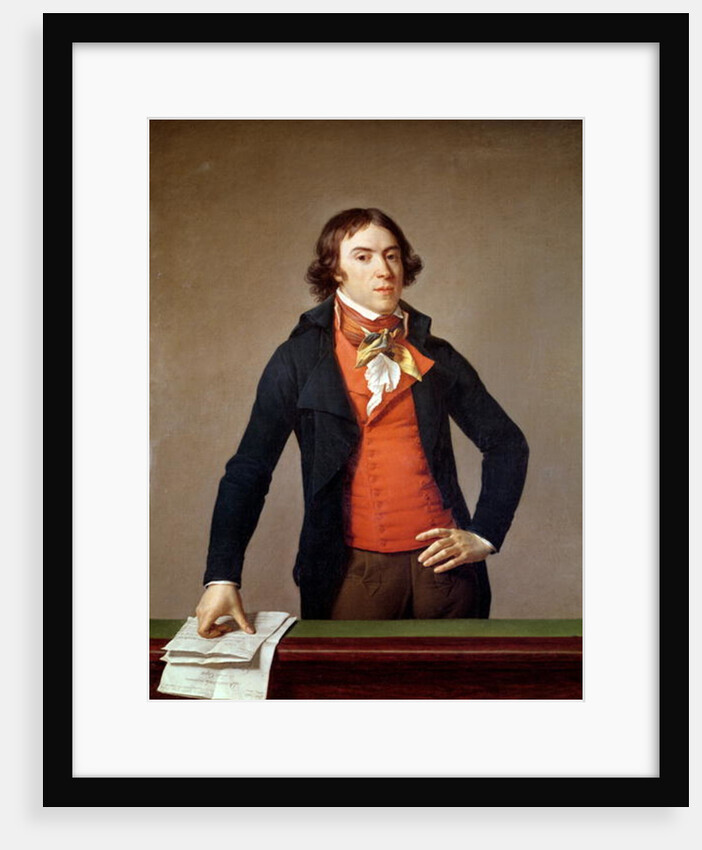 Bertrand Barere de Vieuzac with the judgement of Louis XVI 4th January 1793 by Jean Louis Laneuville