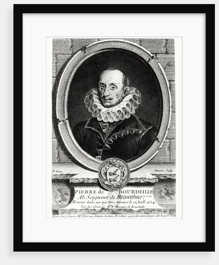 Medallion portrait of Pierre de Bourdeille Abbot of Brantome by French School