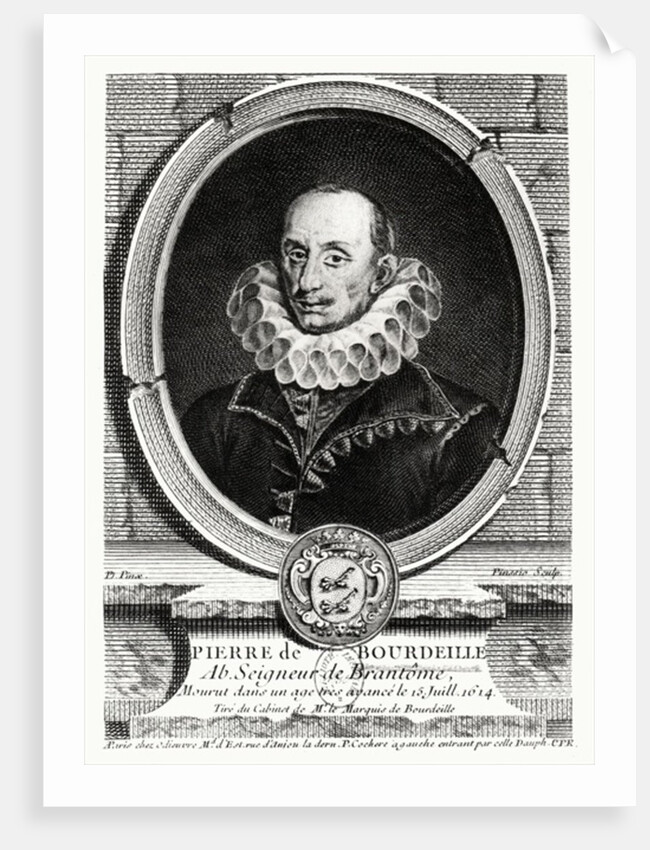 Medallion portrait of Pierre de Bourdeille Abbot of Brantome by French School