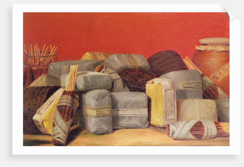 Still Life with Packets of Tobacco by French School