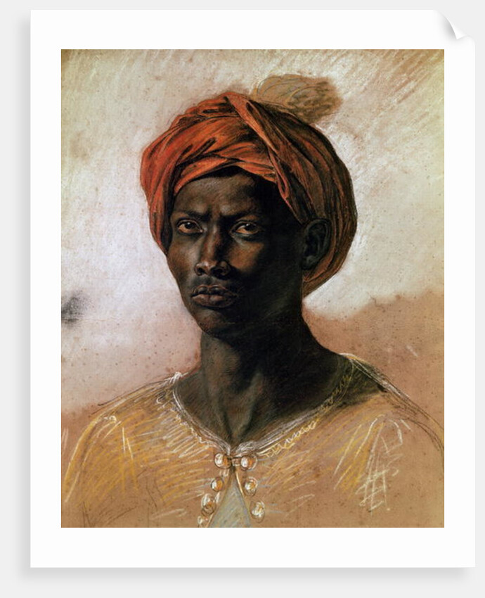Portrait of a Turk in a Turban, c.1826 by Ferdinand Victor Eugene Delacroix