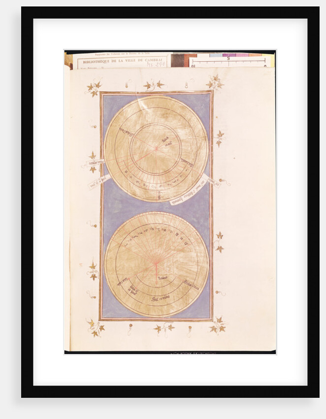 Ms 291 Tome 2 fol.297r Sundial of the miracle of Hezekiah by French School