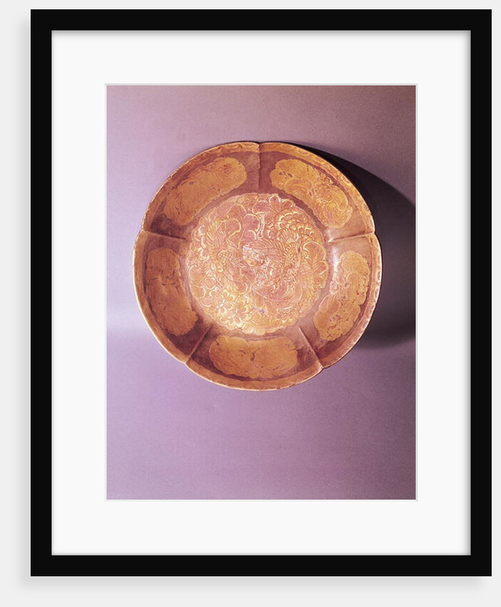 Engraved dish, Tang dynasty by School Chinese