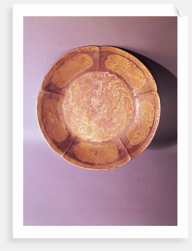 Engraved dish, Tang dynasty by School Chinese