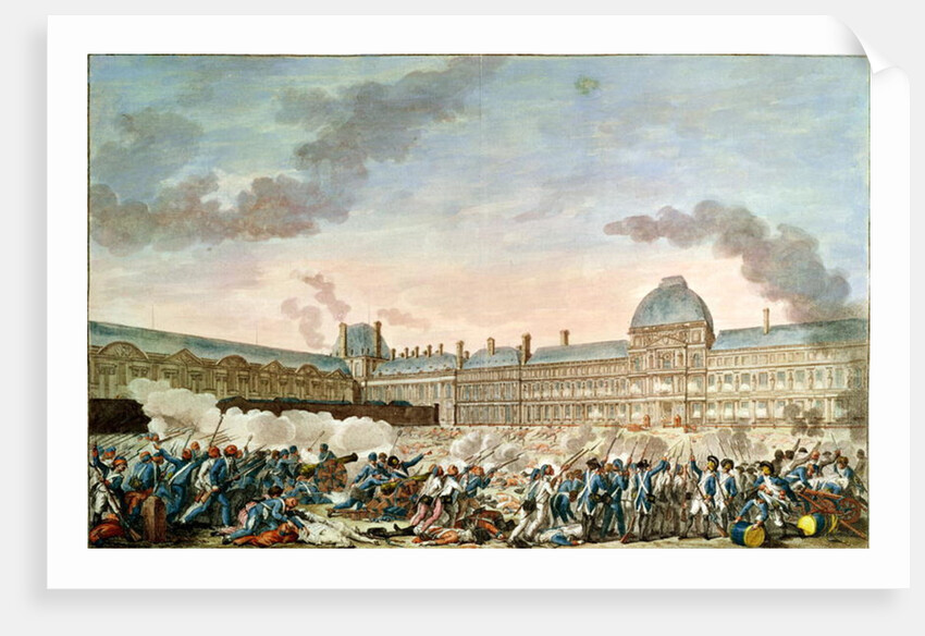 The 10th August 1792, 1792-93 by Charles Monnet