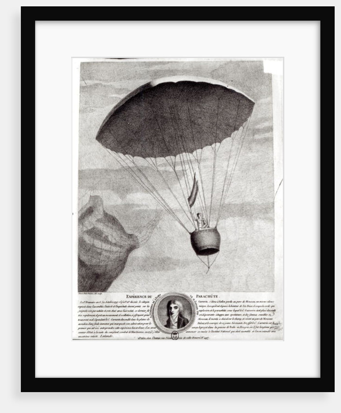 The First Parachute Descent by Andre Jacques Garnerin over Parc Monceau, 22nd October 1797 by Simon Petit