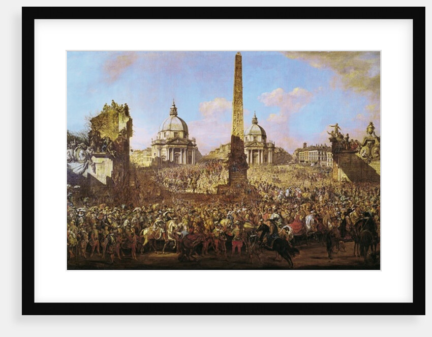 Entry into Rome of Jerzy Ossolinski Emissary of Wladyslaw IV of Poland with Pope Urban VIII 1779 by Bernardo Bellotto