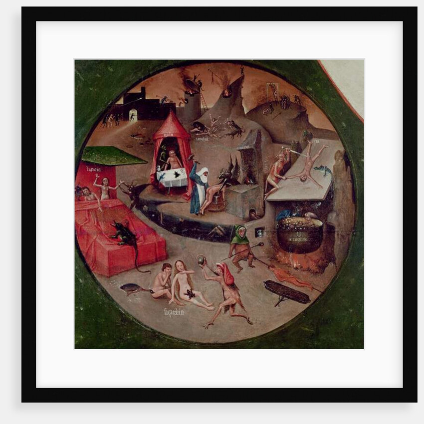 Tabletop of the Seven Deadly Sins and the Four Last Things by Hieronymus Bosch