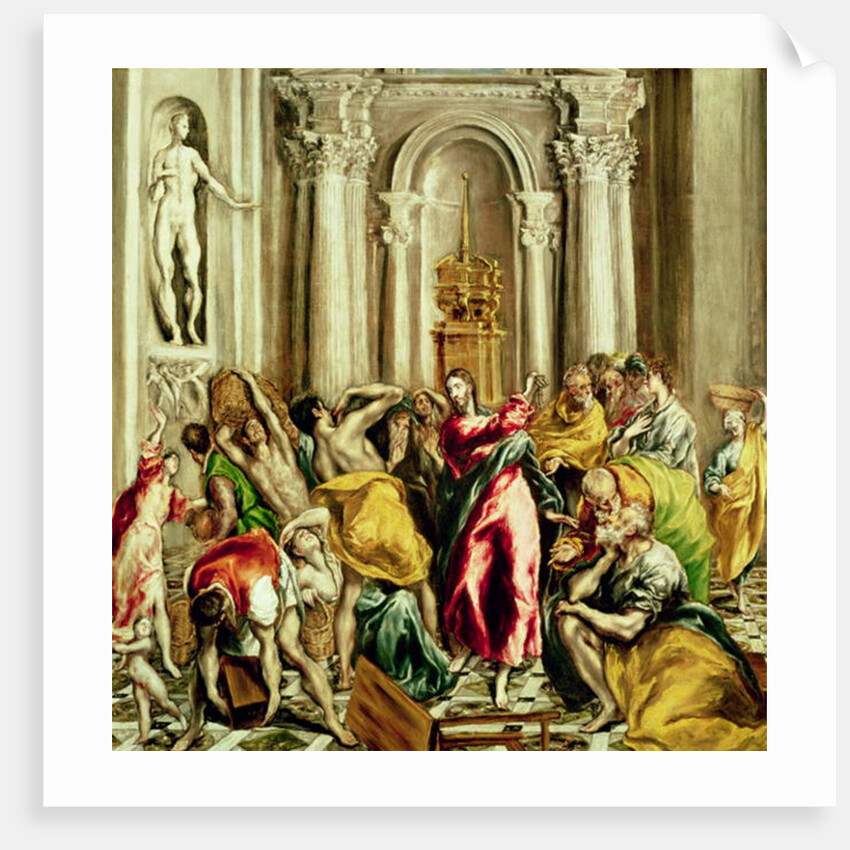 Jesus Driving the Merchants from the Temple, 1610-14 by El Greco