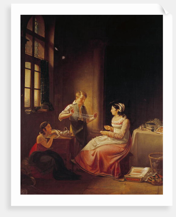 Interior of a House in Macon by Pierre Victor Olagnon