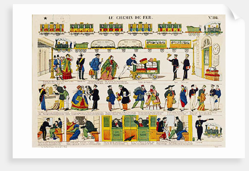 Rail Travel, c.1850 by French School
