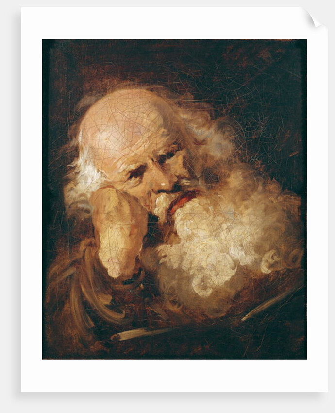 Head of an Old Man by Jean-Honore Fragonard