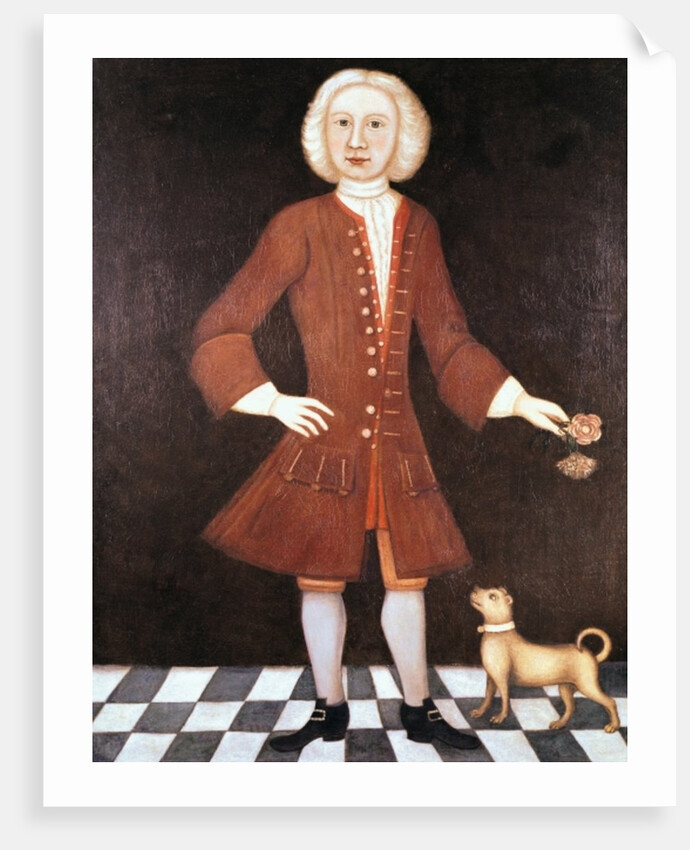 Portrait of Jonathan Bentham, c.1725 by American School