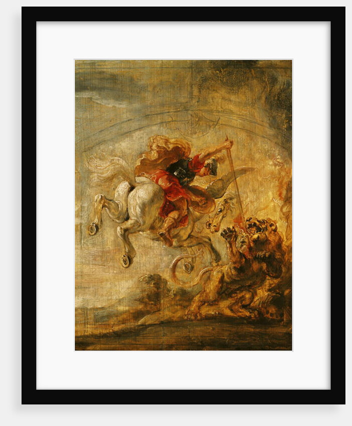 Bellerophon Riding Pegasus Fighting the Chimaera, 1635 by Peter Paul Rubens