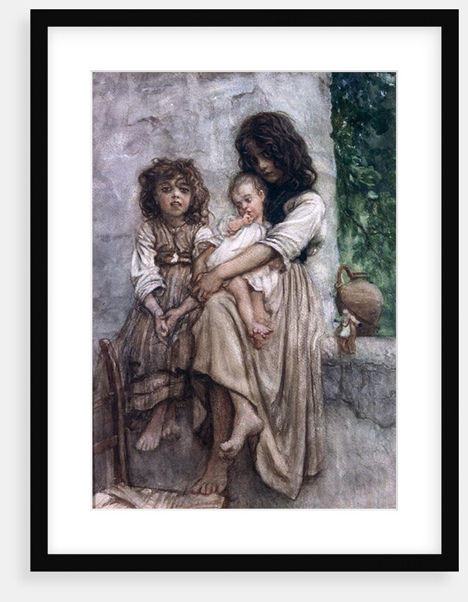 Young girls of Ischia by Antoine Auguste Ernest Herbert or Hebert