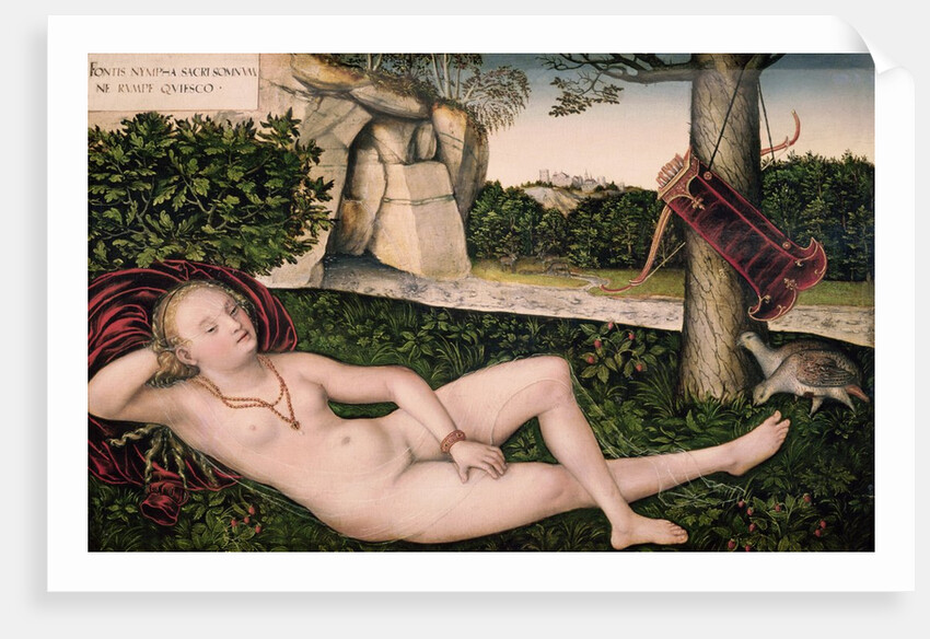 Diana Resting, or The Nymph of the Fountain, 1537 by Lucas the Elder Cranach