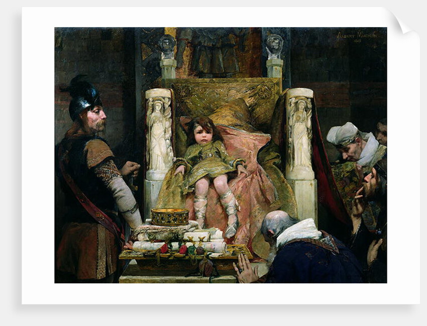 Homage to Clovis II by Albert Pierre Rene Maignan