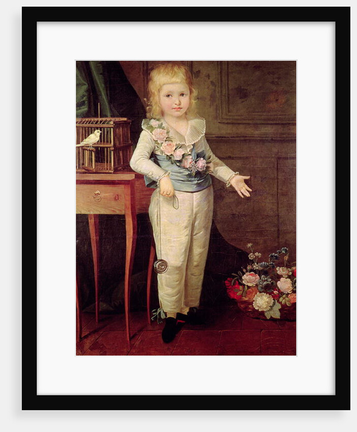 Portrait of a boy playing with a yo-yo, late 18th or early 19th centuries by Elisabeth Louise (style of) Vigee-Lebrun
